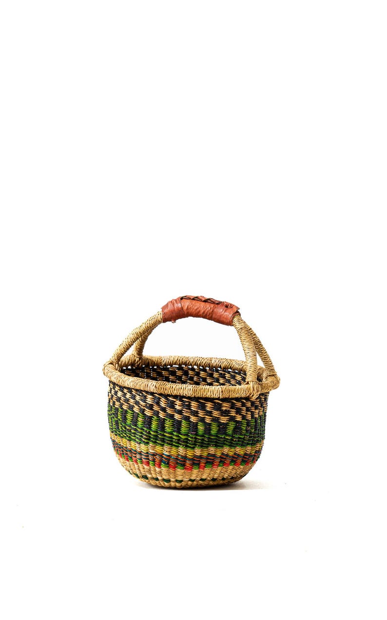 Small Round Bolga Basket