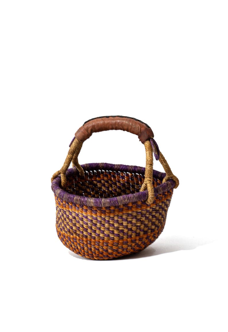 Small Round Bolga Basket