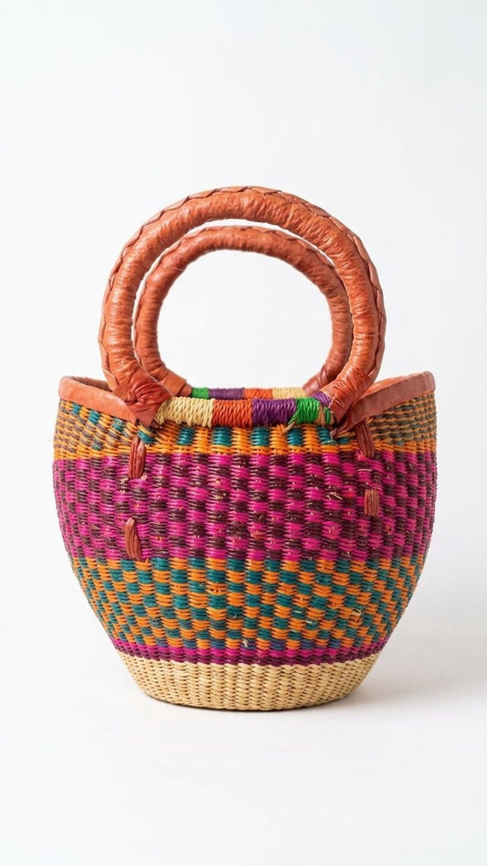 Bolga small shopper basket