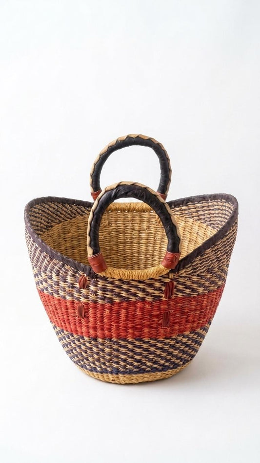 Bolga small shopper basket